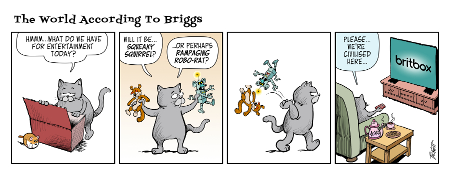 cartoon: The World According To Briggs (the cat)